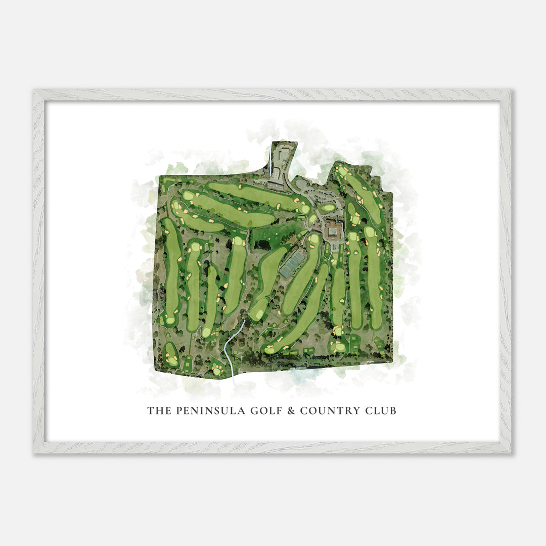 Print of The Peninsula Golf &amp; Country Club Classic Map