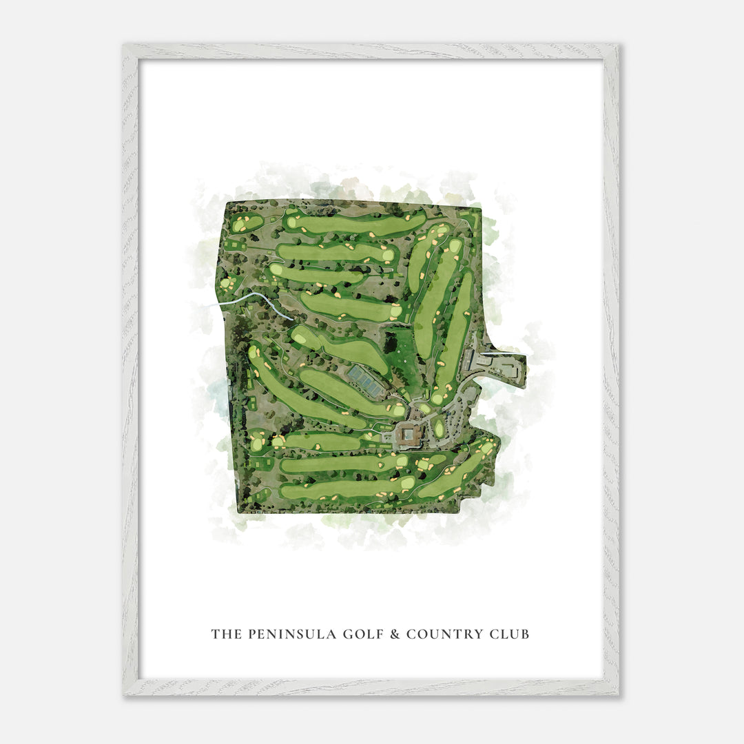 Print of The Peninsula Golf &amp; Country Club Classic Map