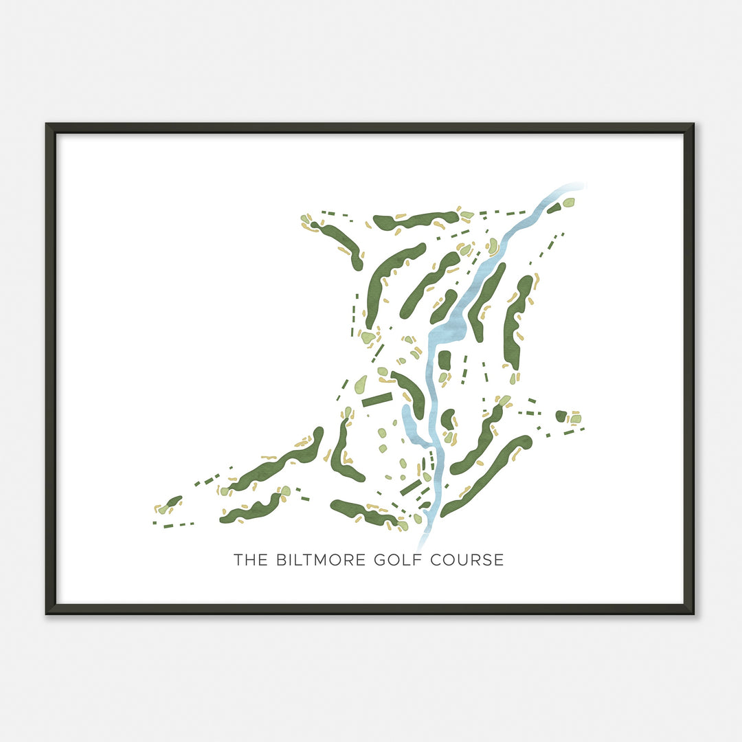 Print of The Biltmore Golf Course Modern Map