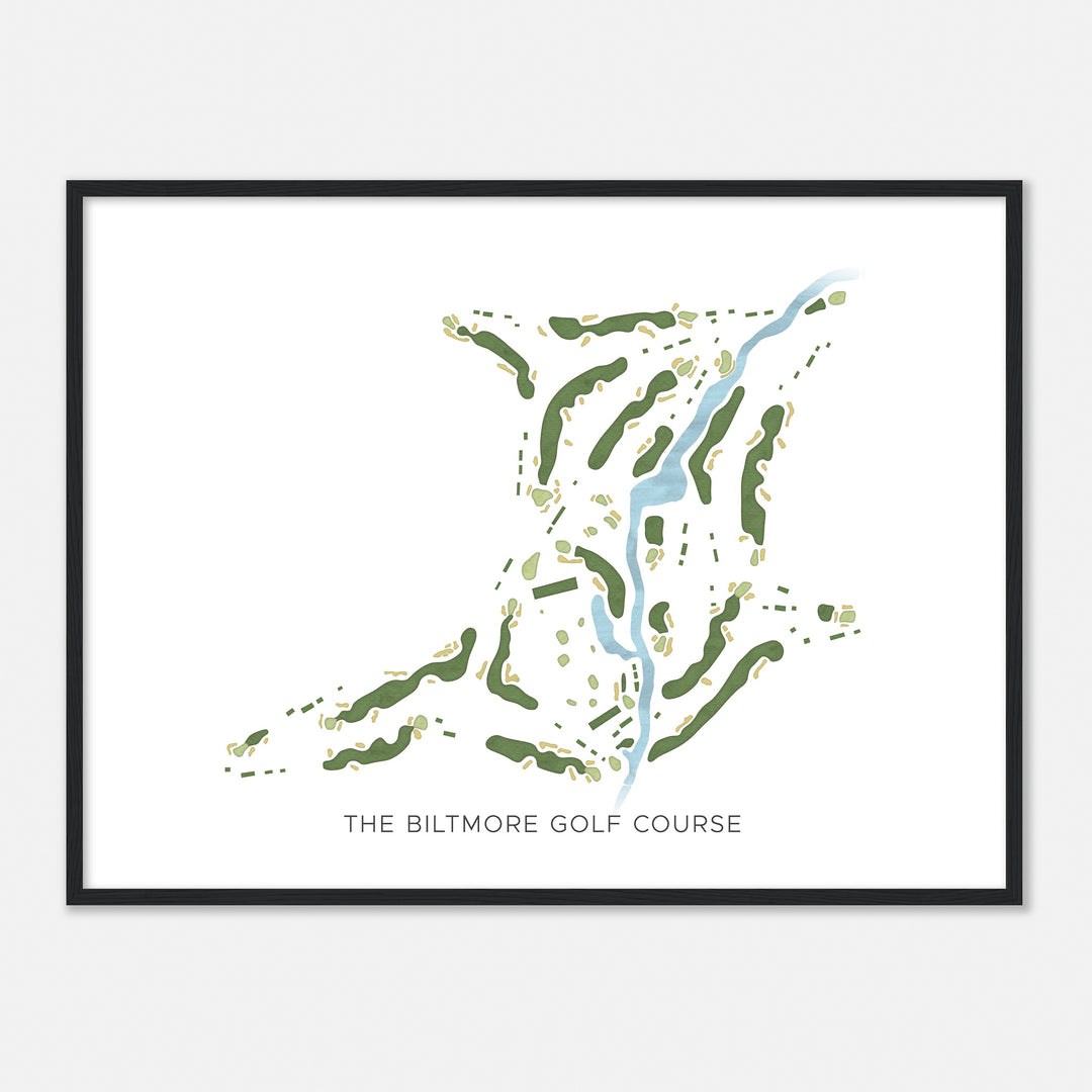 Print of The Biltmore Golf Course Modern Map