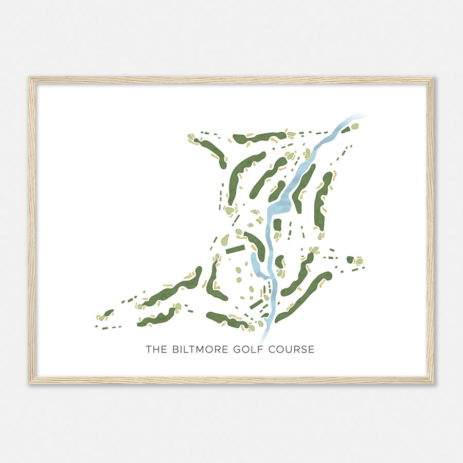 Print of The Biltmore Golf Course Modern Map