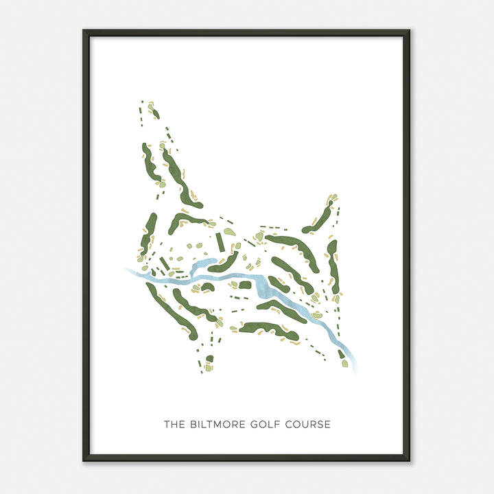 Print of The Biltmore Golf Course Modern Map