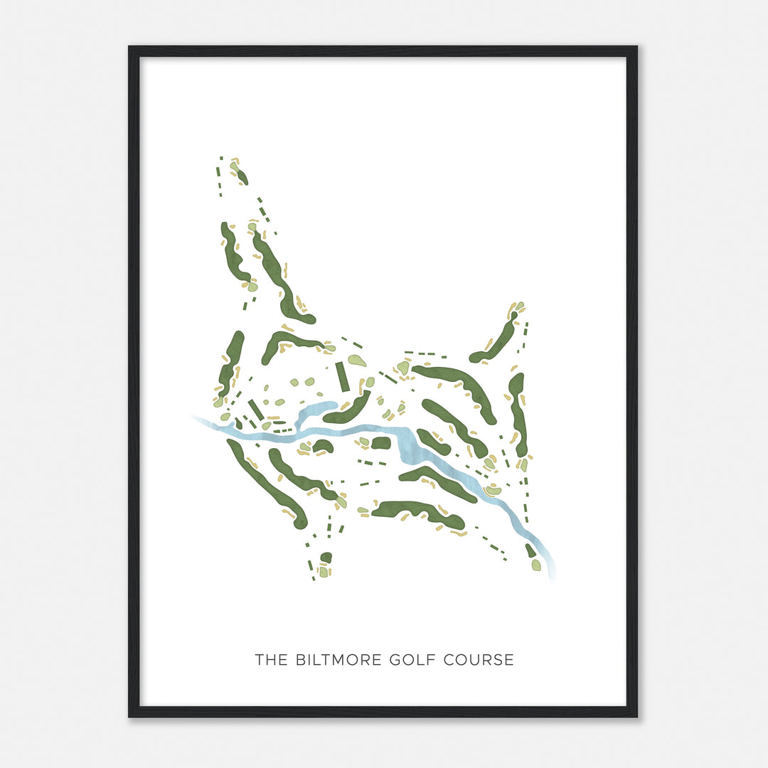 Print of The Biltmore Golf Course Modern Map