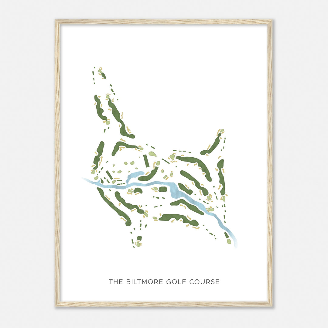 Print of The Biltmore Golf Course Modern Map