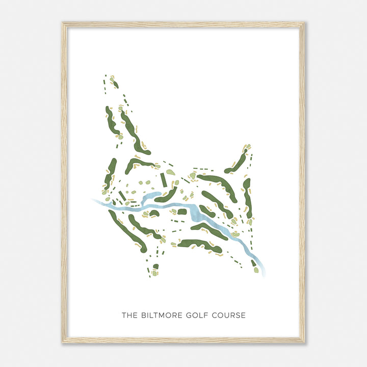 Print of The Biltmore Golf Course Modern Map