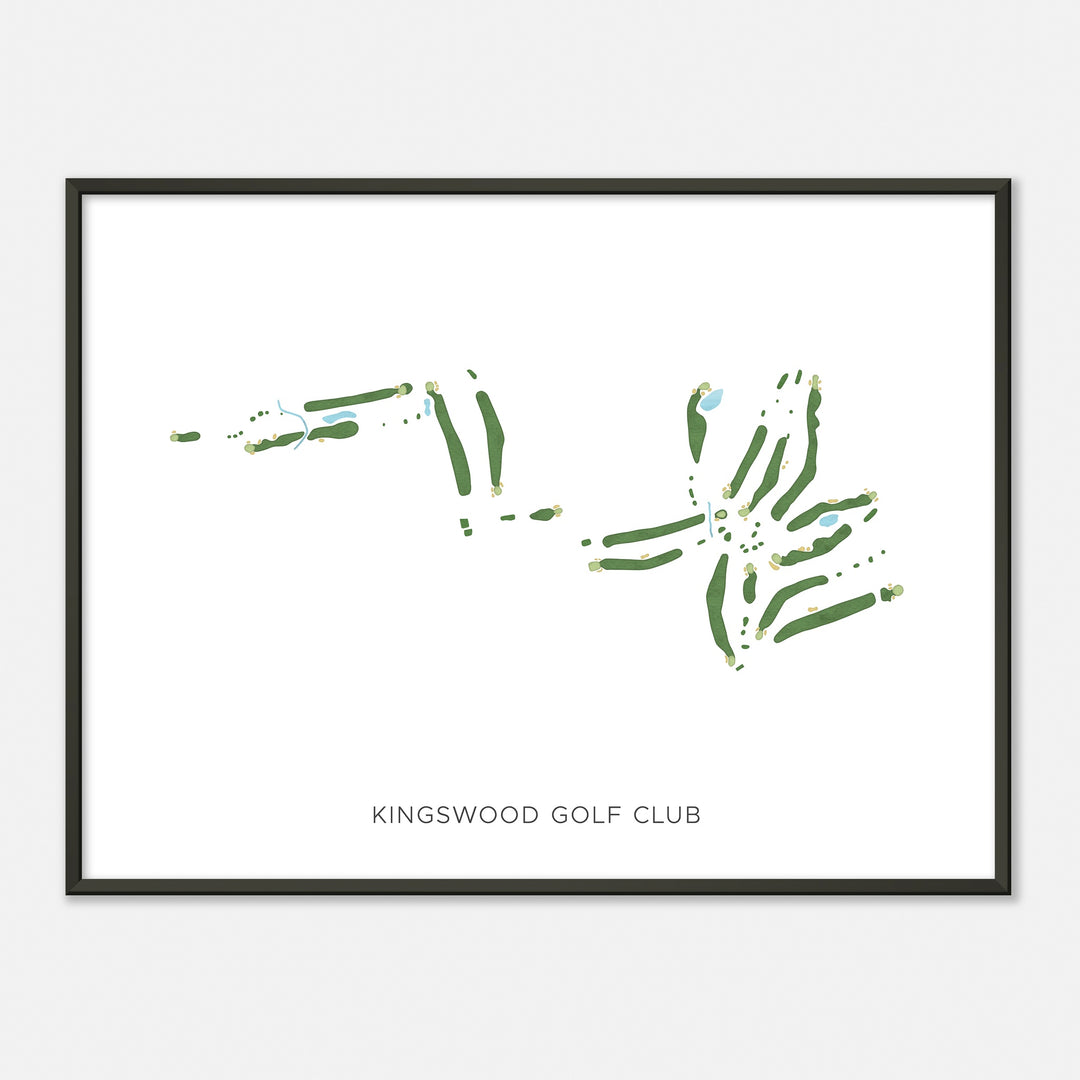 Print of Kingswood Golf Club Modern Map