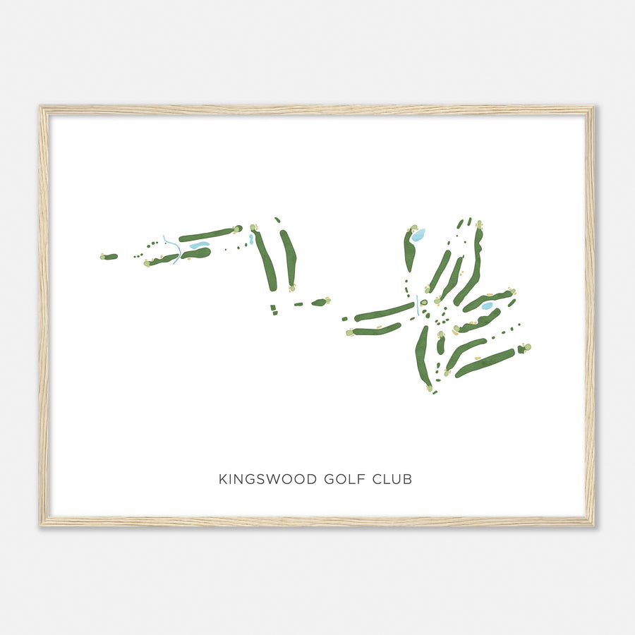 Print of Kingswood Golf Club Modern Map