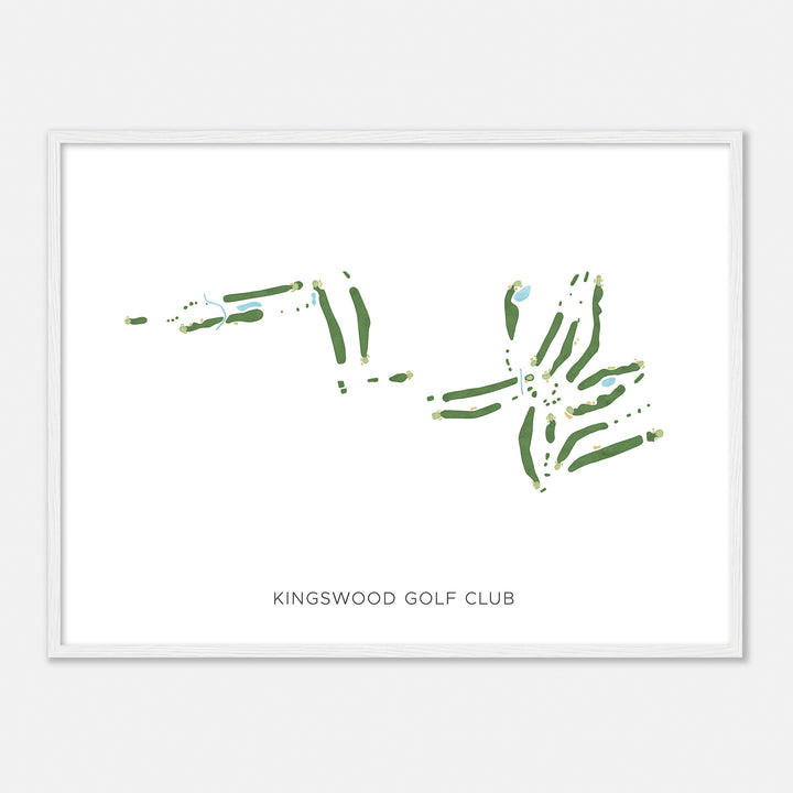 Print of Kingswood Golf Club Modern Map