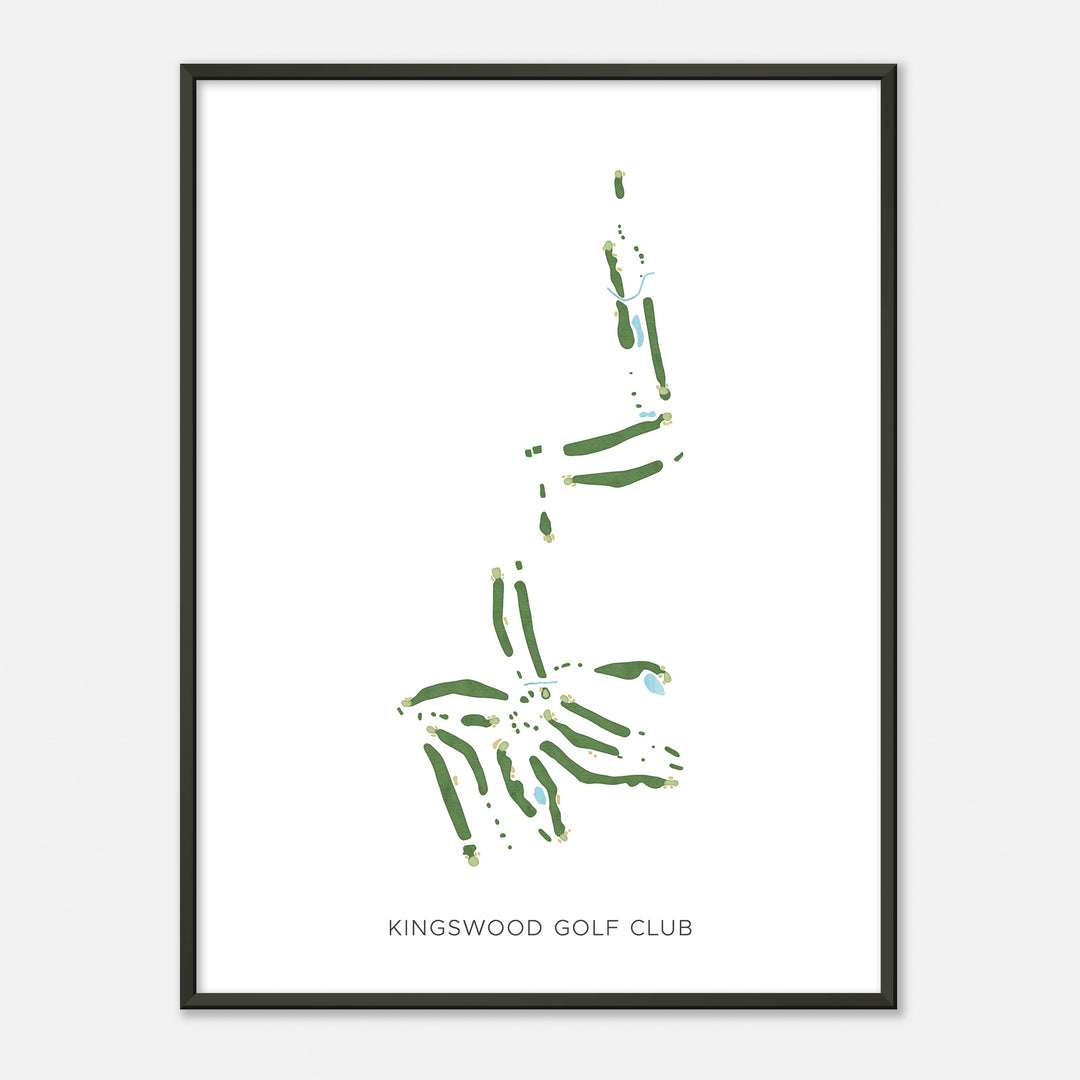 Print of Kingswood Golf Club Modern Map