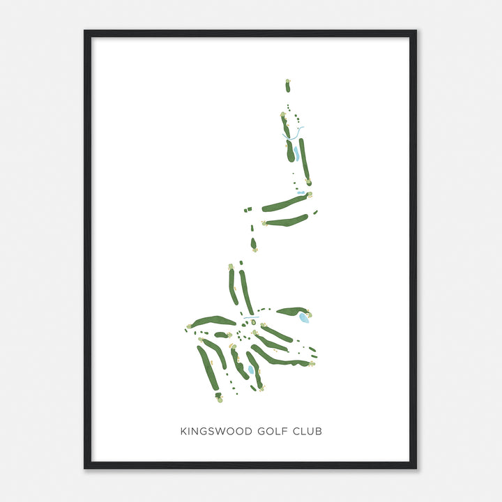 Print of Kingswood Golf Club Modern Map