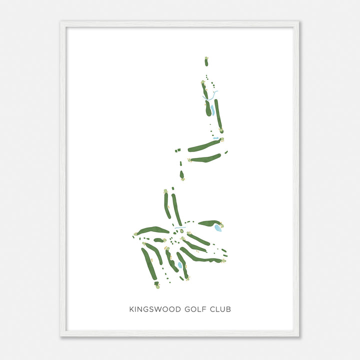 Print of Kingswood Golf Club Modern Map