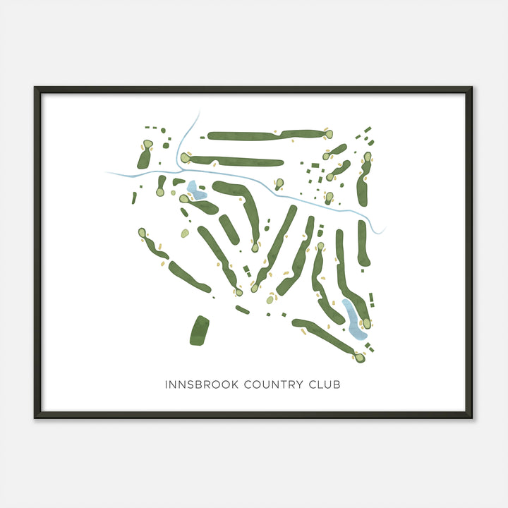 Print of Innsbrook Country Club Modern Map