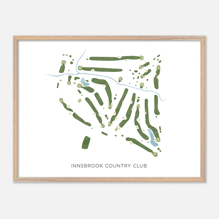 Print of Innsbrook Country Club Modern Map