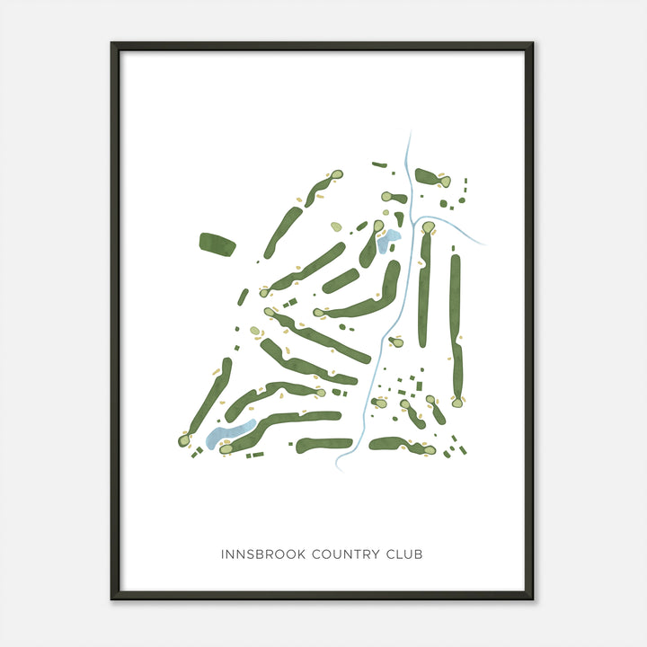 Print of Innsbrook Country Club Modern Map