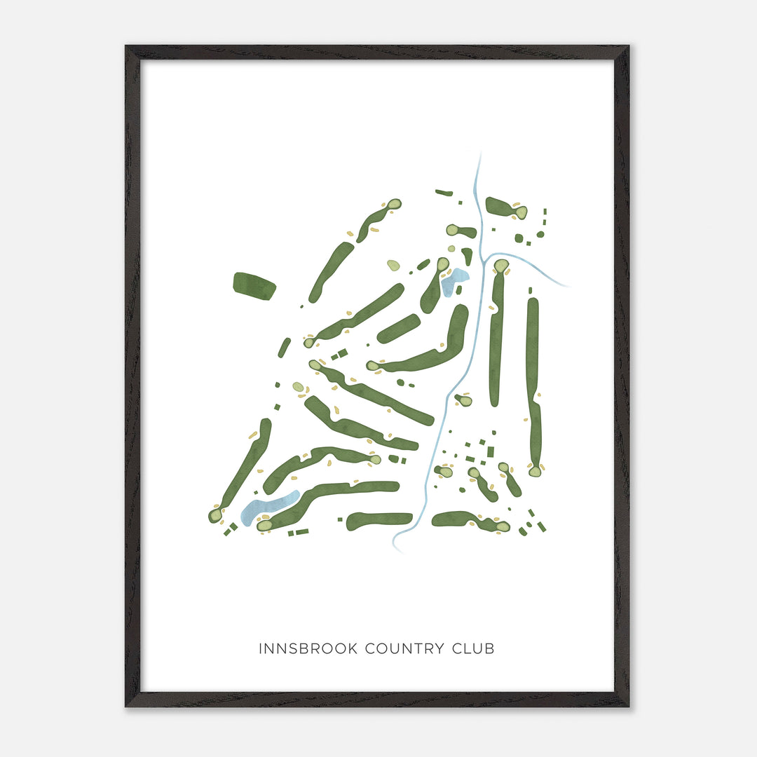 Print of Innsbrook Country Club Modern Map