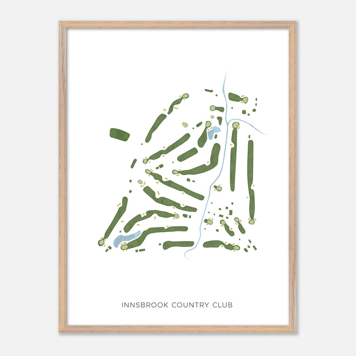 Print of Innsbrook Country Club Modern Map