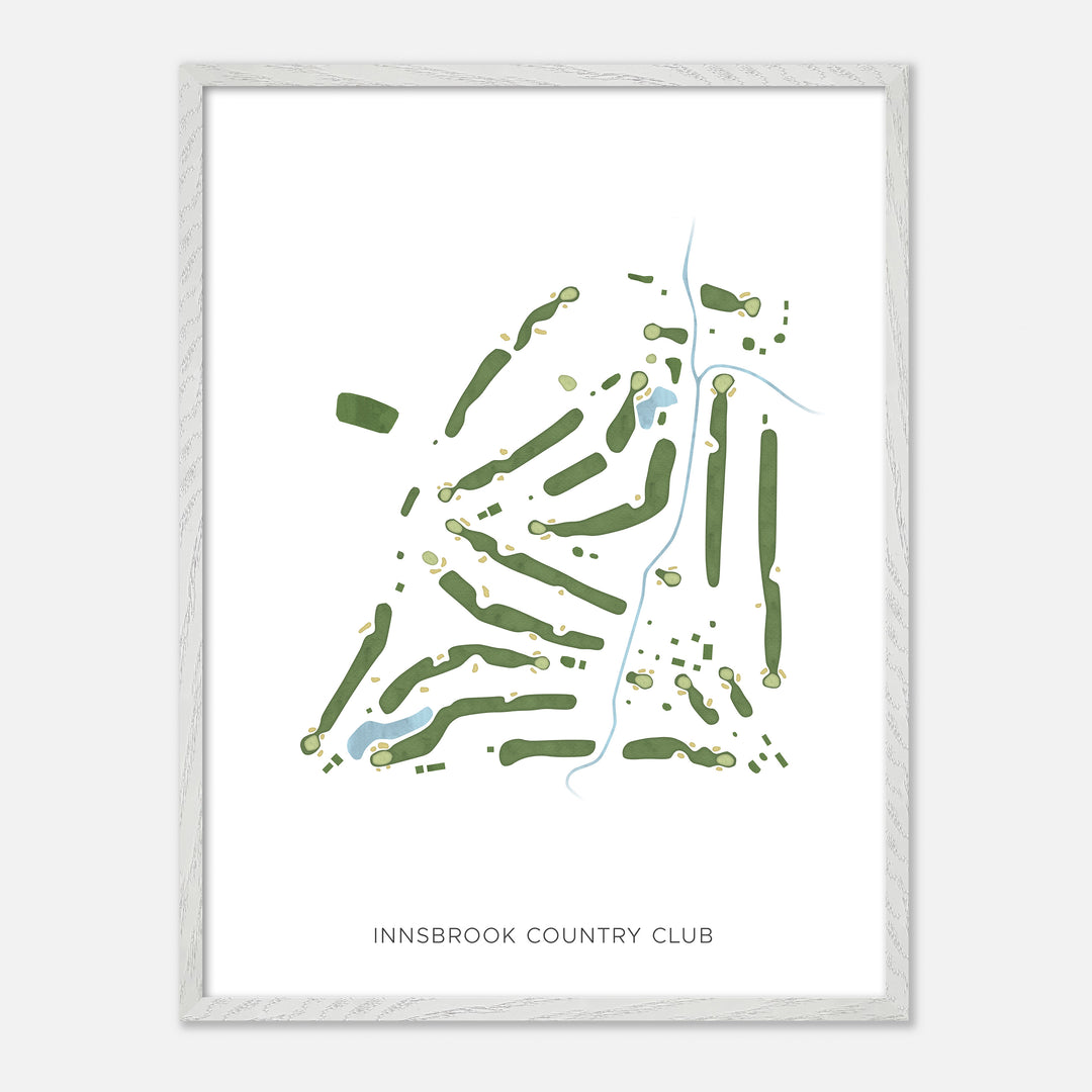 Print of Innsbrook Country Club Modern Map