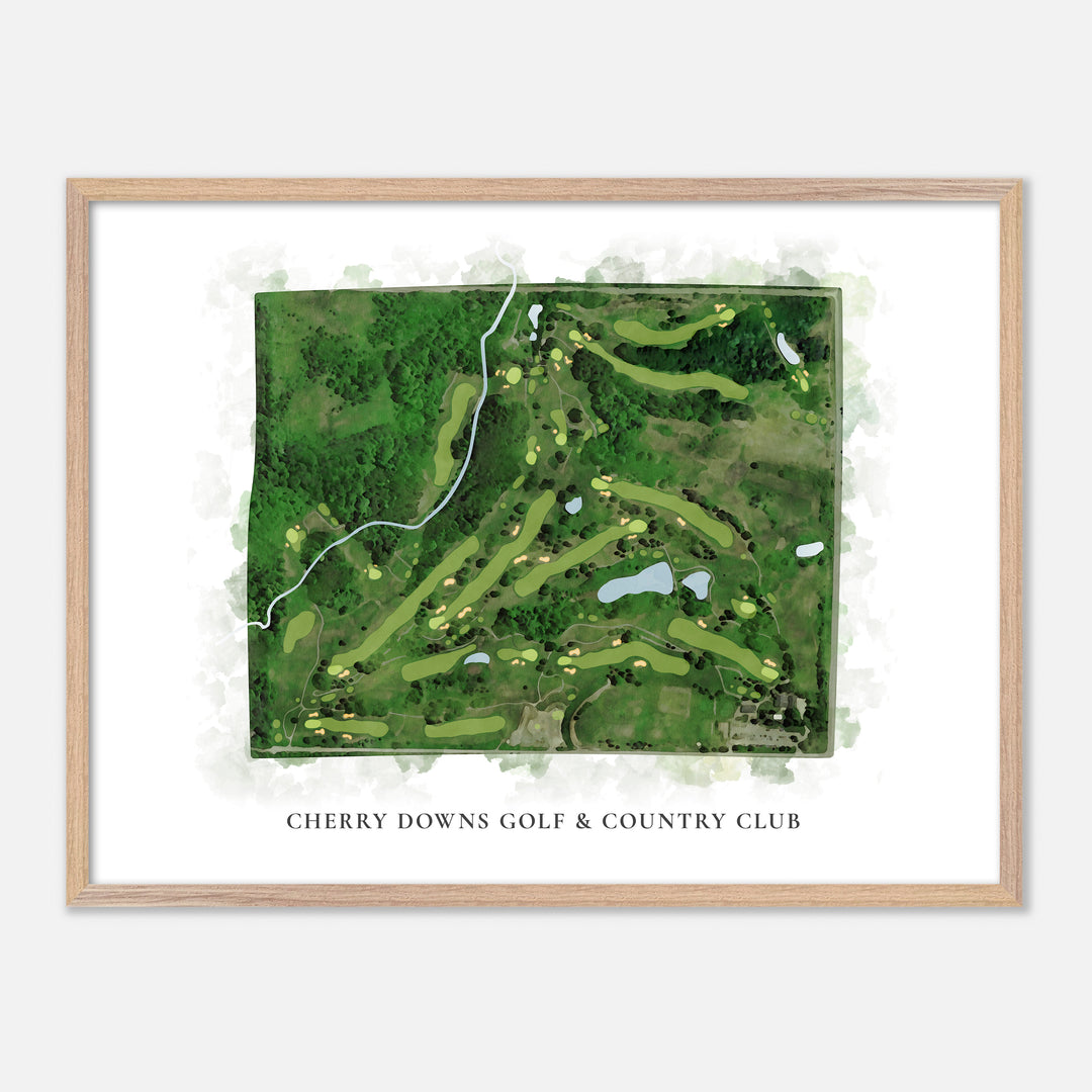 Print of Cherry Downs Golf &amp; Country Club Classic Map