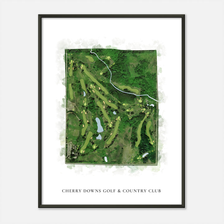 Print of Cherry Downs Golf &amp; Country Club Classic Map