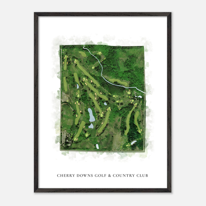 Print of Cherry Downs Golf &amp; Country Club Classic Map