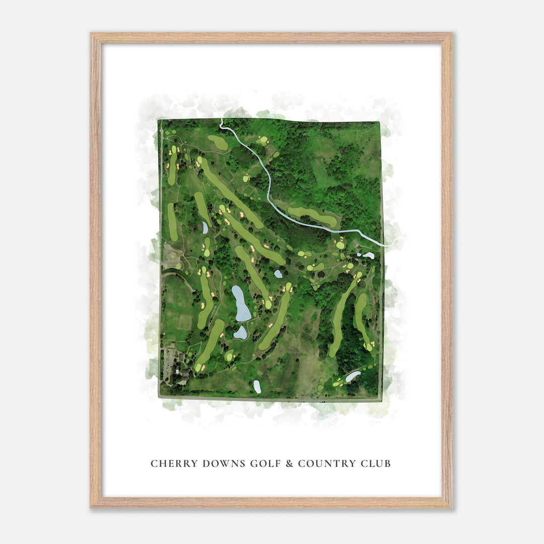 Print of Cherry Downs Golf &amp; Country Club Classic Map