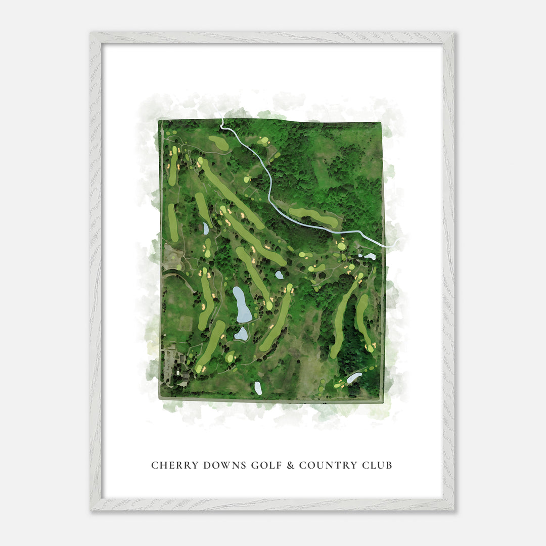 Print of Cherry Downs Golf &amp; Country Club Classic Map