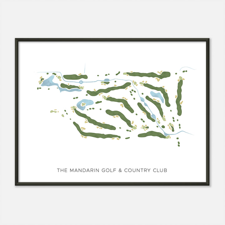 Print of The Mandarin Golf & Country Club Modern Map