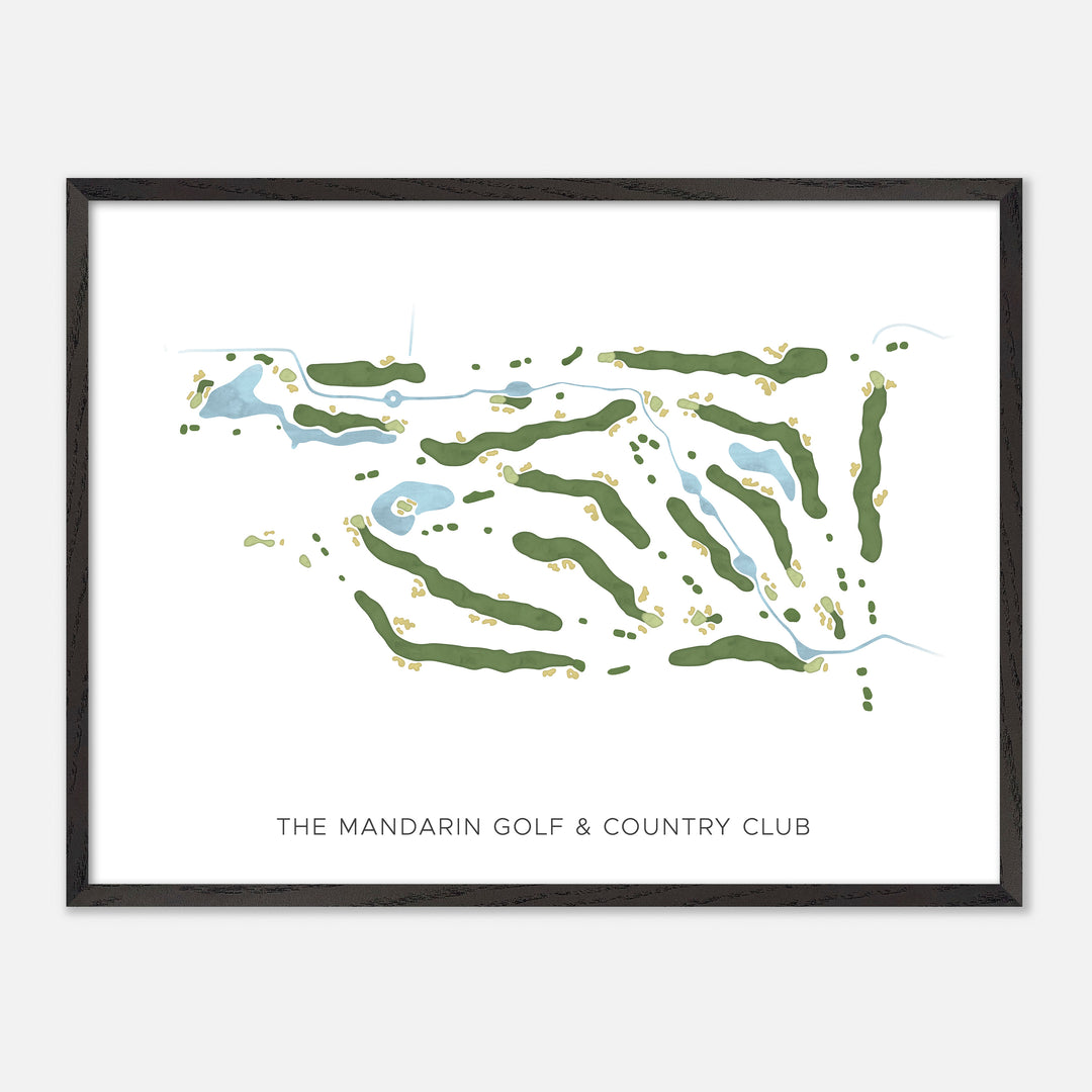 Print of The Mandarin Golf & Country Club Modern Map