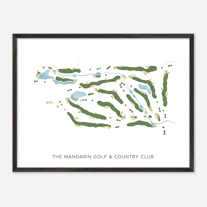 Print of The Mandarin Golf & Country Club Modern Map