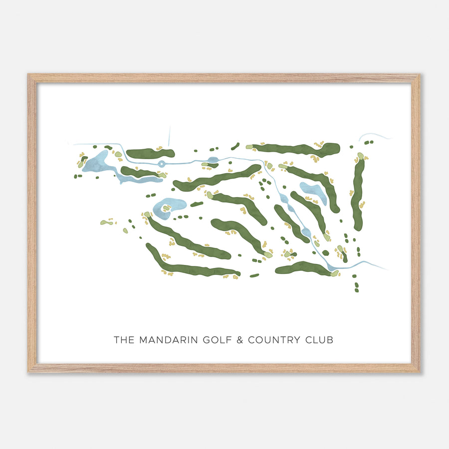 Print of The Mandarin Golf & Country Club Modern Map