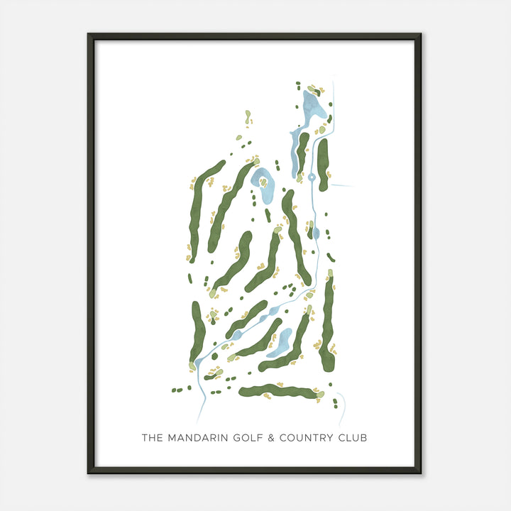 Print of The Mandarin Golf & Country Club Modern Map