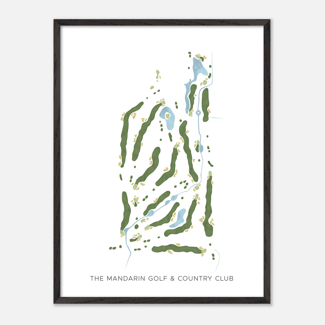 Print of The Mandarin Golf & Country Club Modern Map
