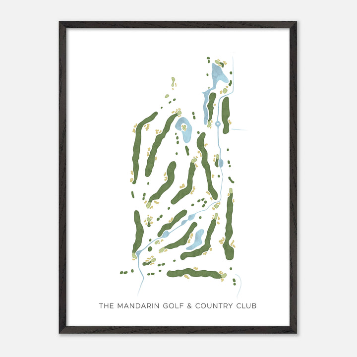 Print of The Mandarin Golf & Country Club Modern Map