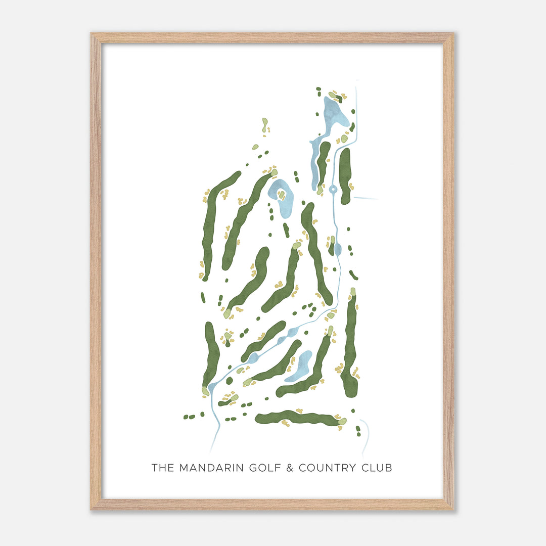 Print of The Mandarin Golf & Country Club Modern Map