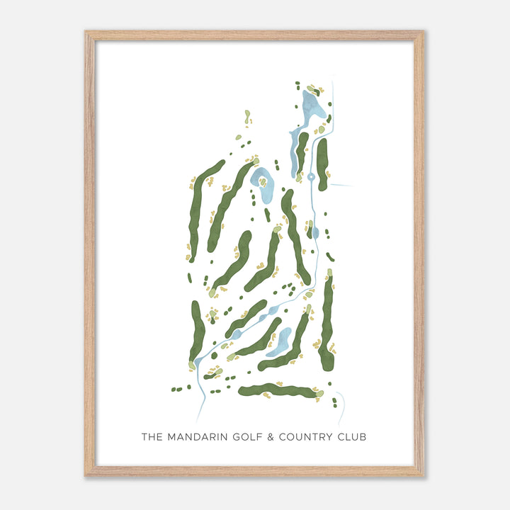 Print of The Mandarin Golf & Country Club Modern Map