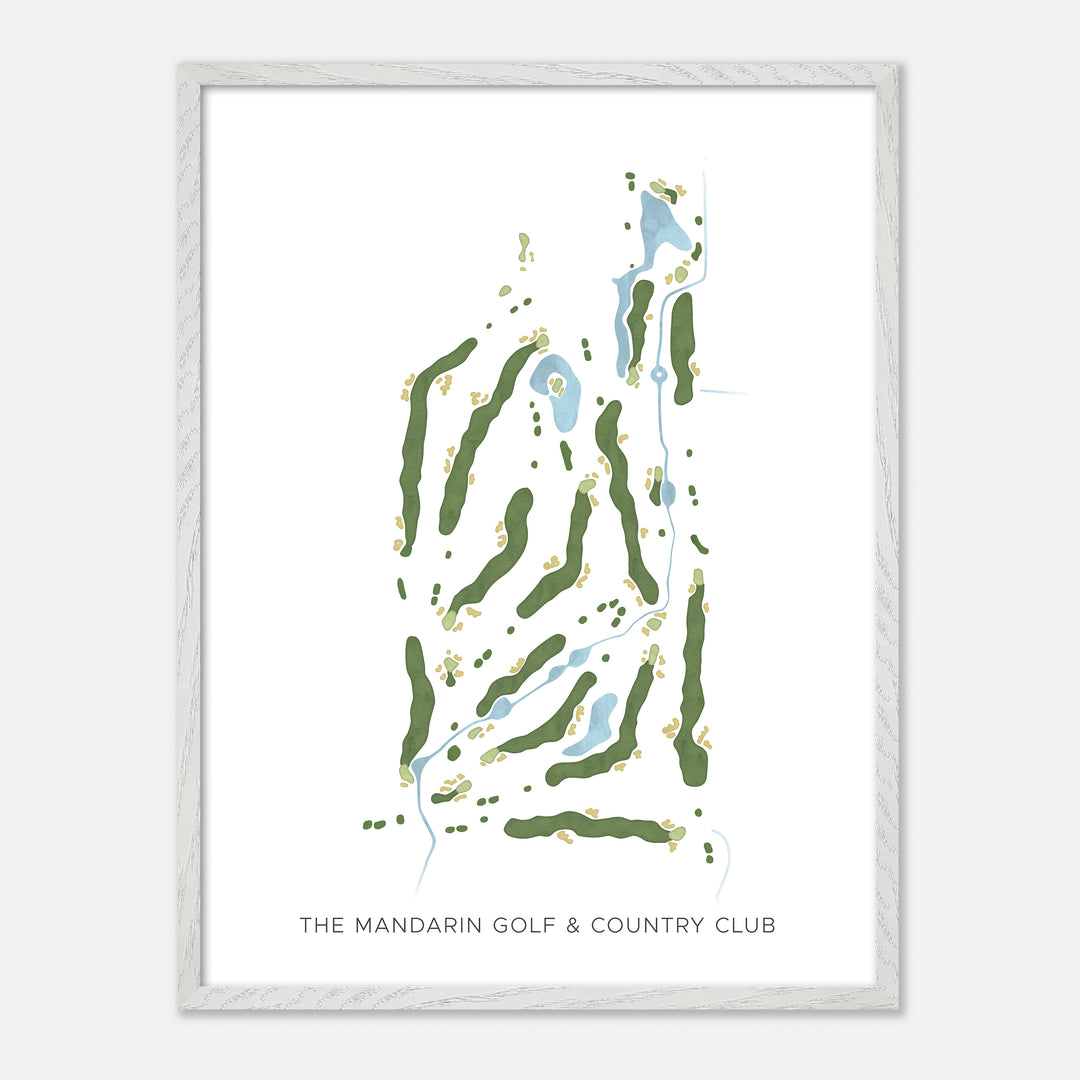 Print of The Mandarin Golf & Country Club Modern Map