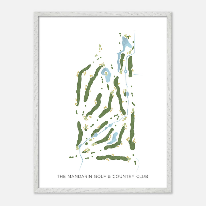 Print of The Mandarin Golf & Country Club Modern Map
