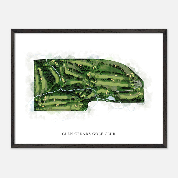 Print of Glen Cedars Golf Club Classic Map