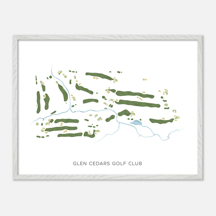 Print of Glen Cedars Golf Club Modern Map