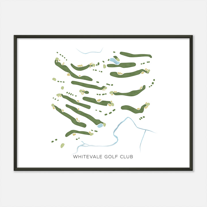 Print of Whitevale Golf Club Modern Map