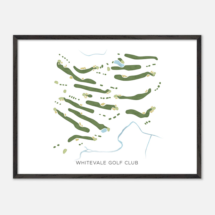 Print of Whitevale Golf Club Modern Map
