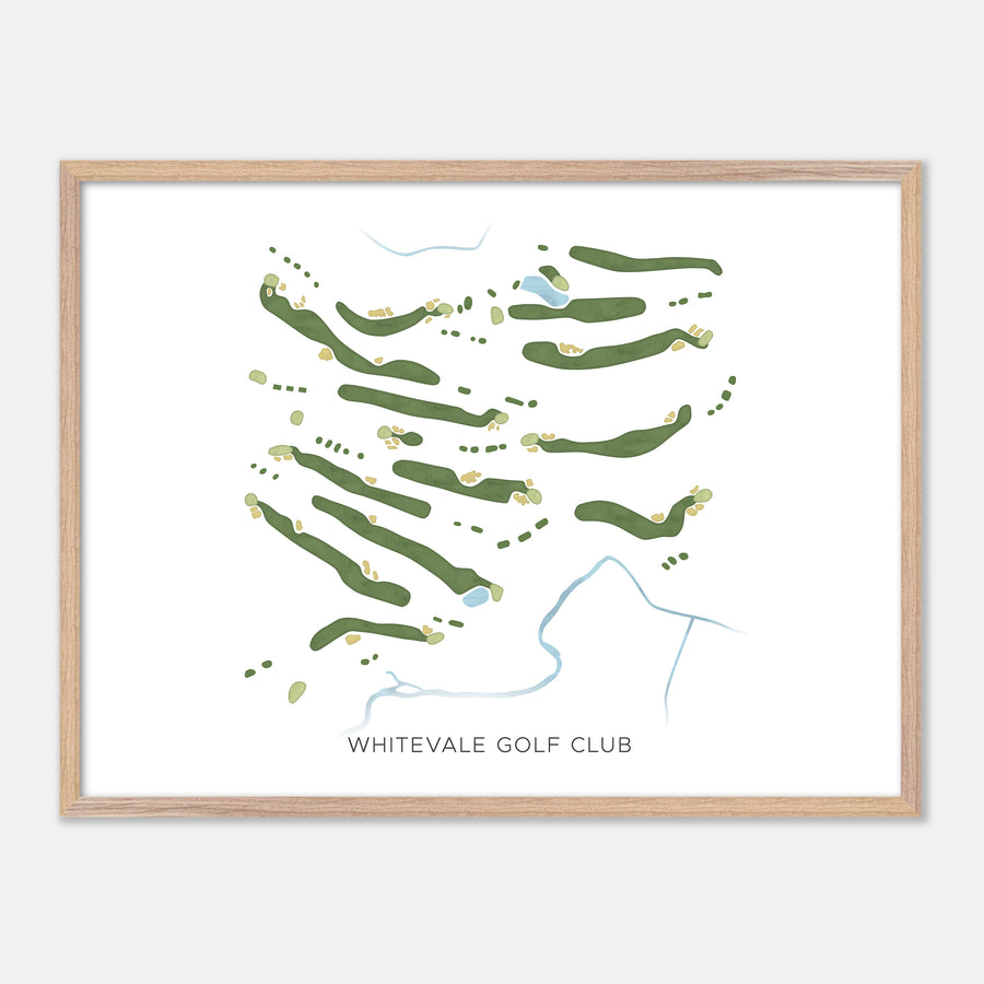Print of Whitevale Golf Club Modern Map