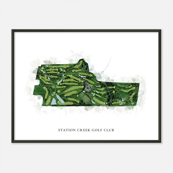 Print of Station Creek Golf Club Classic Map