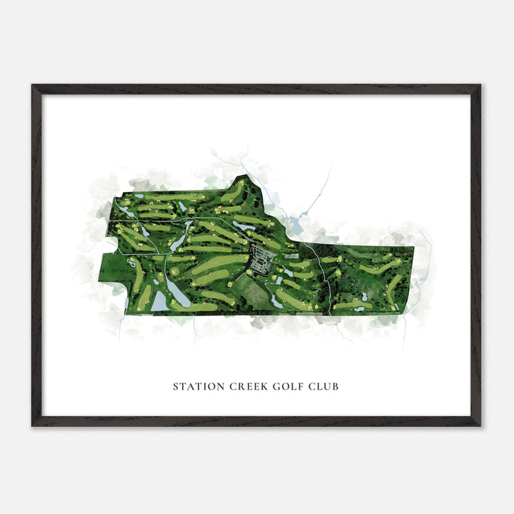 Print of Station Creek Golf Club Classic Map