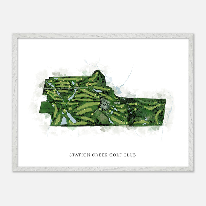 Print of Station Creek Golf Club Classic Map