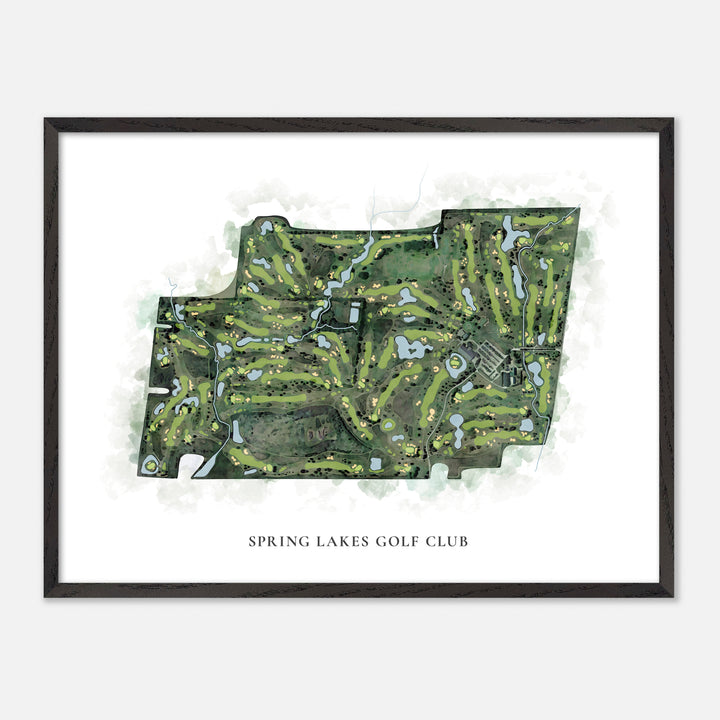 Print of Spring Lakes Golf Club Classic Map