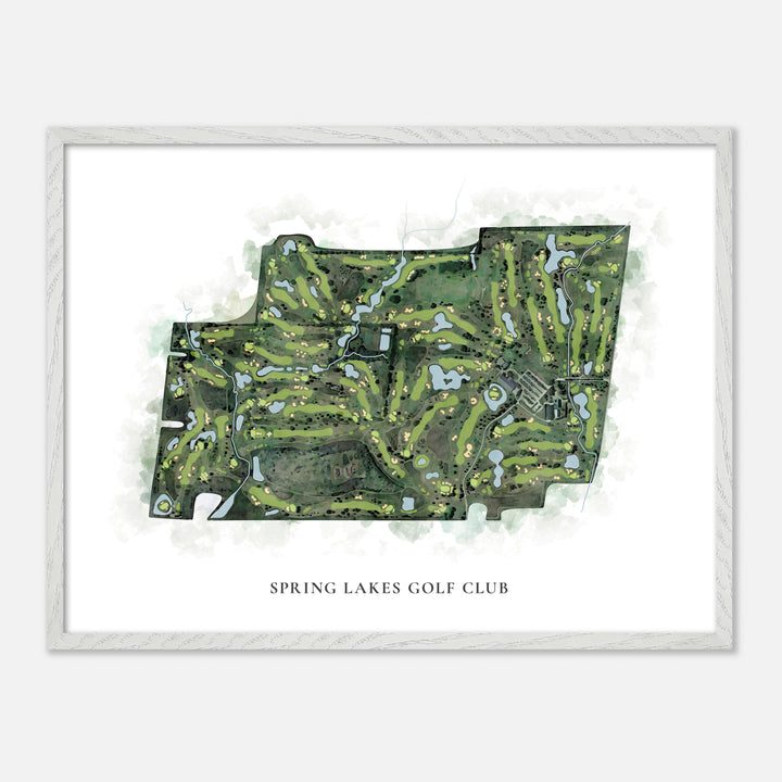 Print of Spring Lakes Golf Club Classic Map