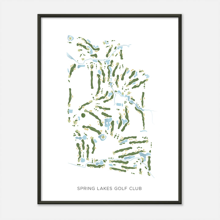 Print of Spring Lakes Golf Club Modern Map