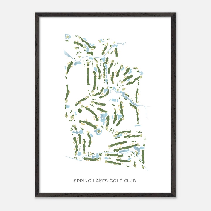 Print of Spring Lakes Golf Club Modern Map
