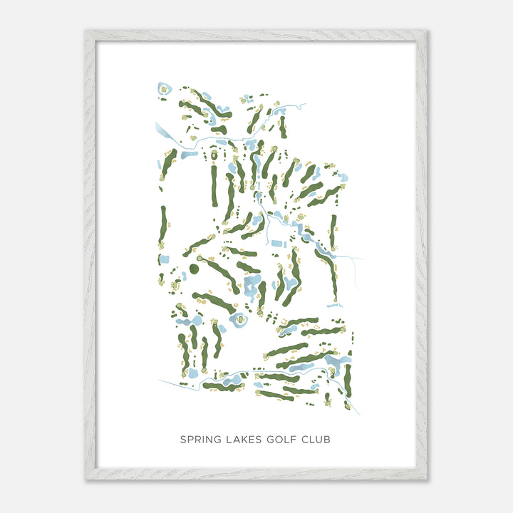 Print of Spring Lakes Golf Club Modern Map
